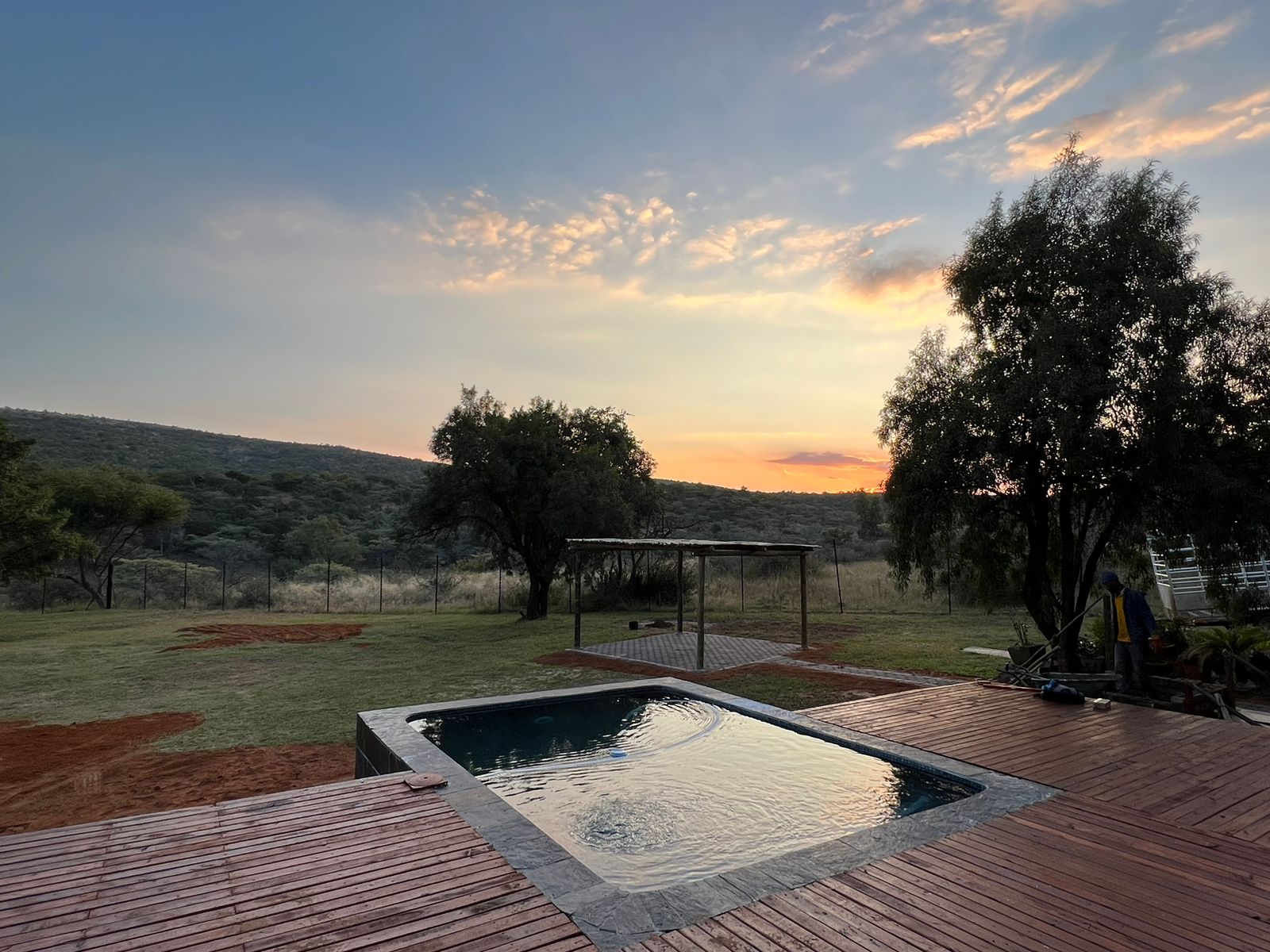 Coucher de soleil en Afrique du Sud